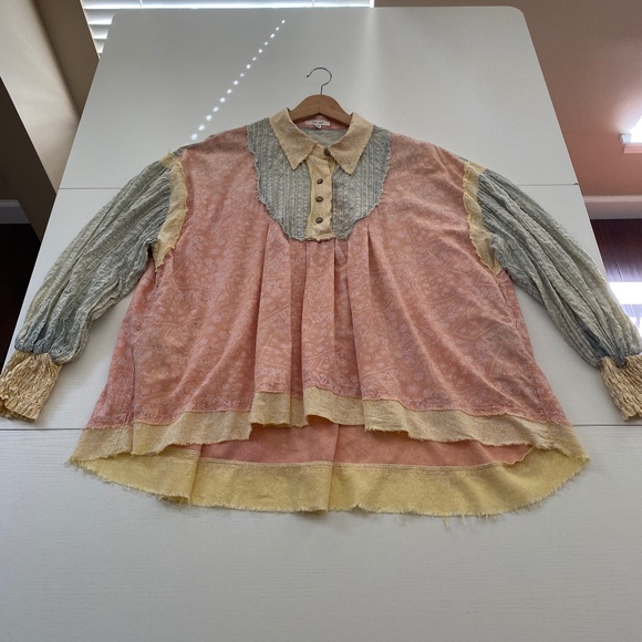 Oli & Hali Multicolor Blouse with Yellow Accents - Picture 5 of 15